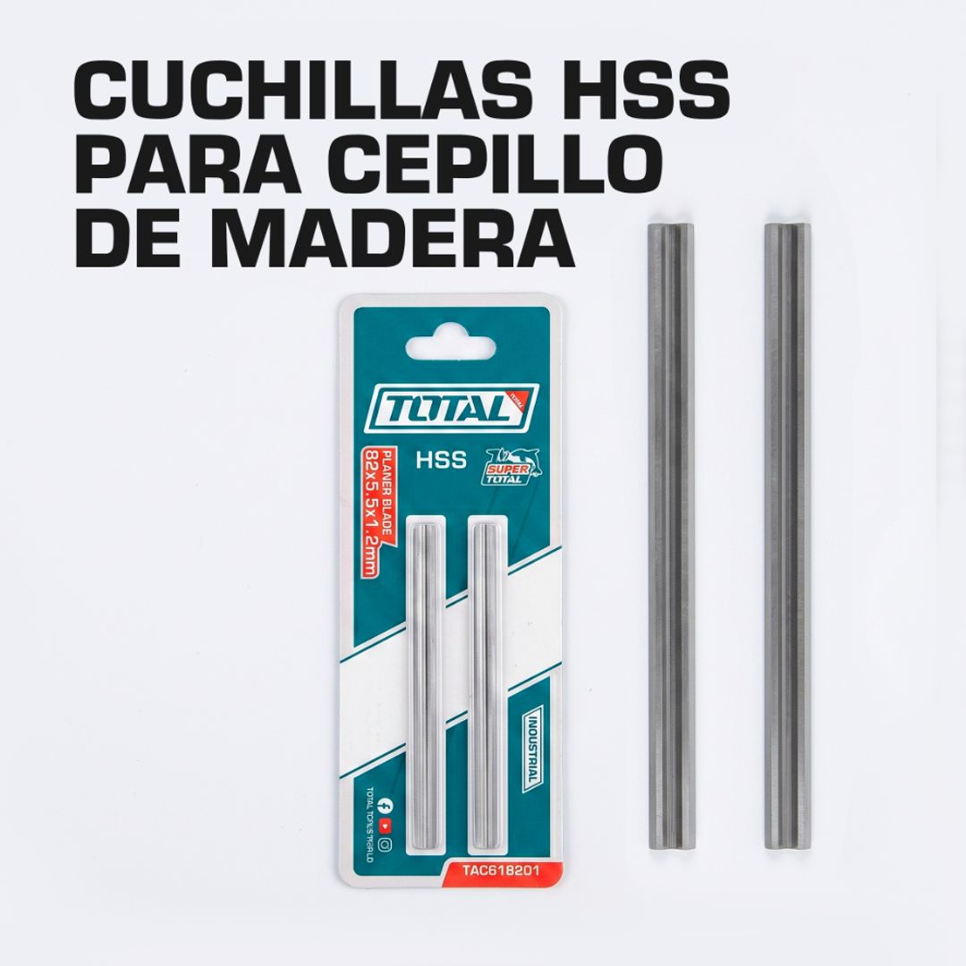 CUCHILLAS HSS PARA CEPILLO DE MADERA