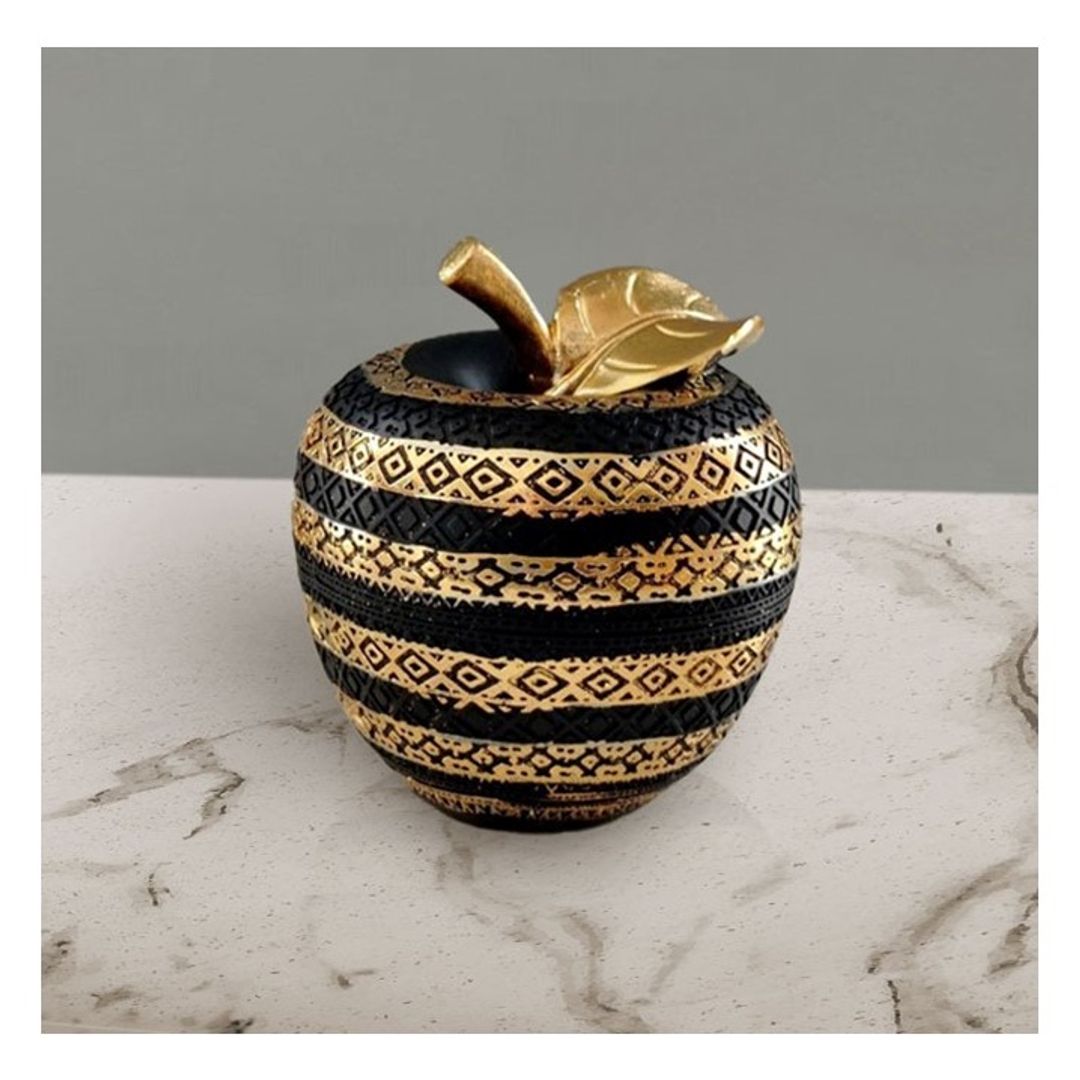 Manzana en NEGRO con dorado
