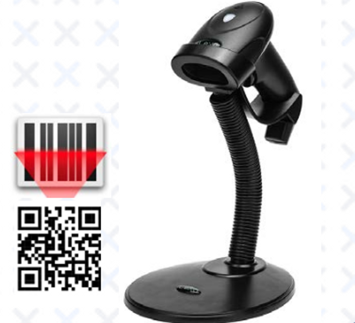 LECTOR DE CODIGO DE BARRAS INCLUYE BASE 