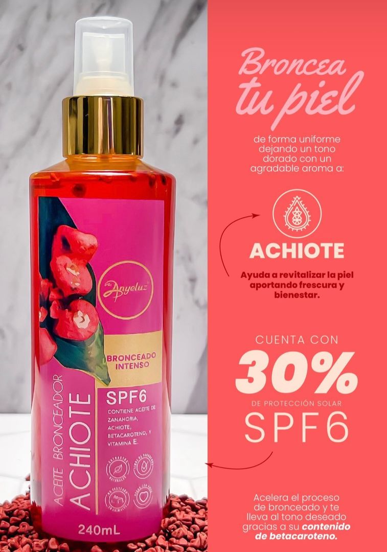 ACEITE BRONCEADOR ACHIOTE