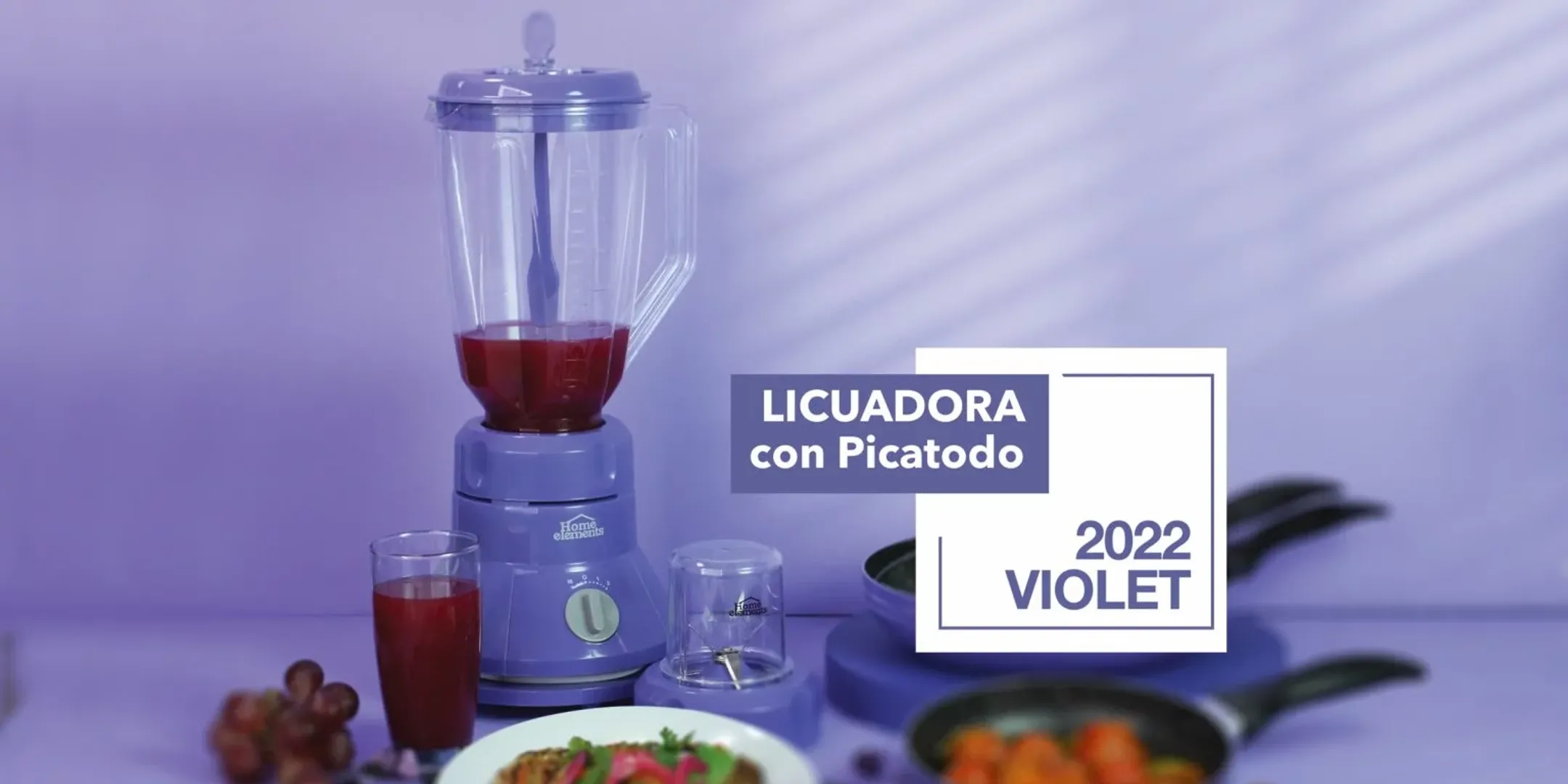 LICUADORA  + PICA TODO LINEA MORADA