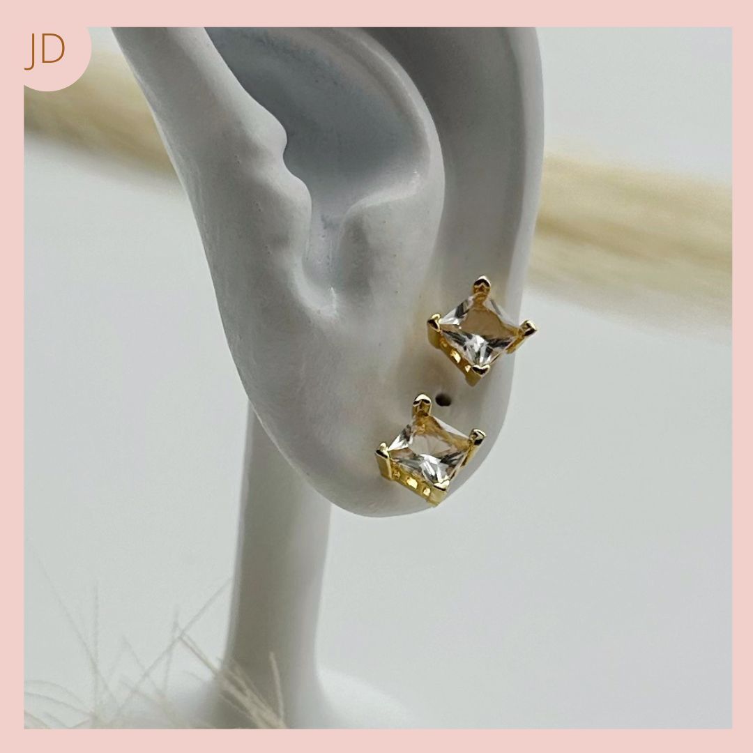  Topitos Circones Rodio Cristal