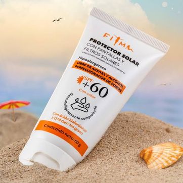 PROTECTOR SOLAR 60 FPS CON COLOR 60GR FITME - imagen 1