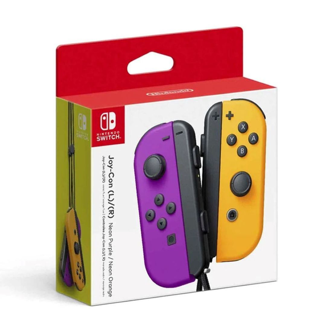 CONTROL NINTENDO SWITCH JOY-CON NEON MORADO AMARILLO