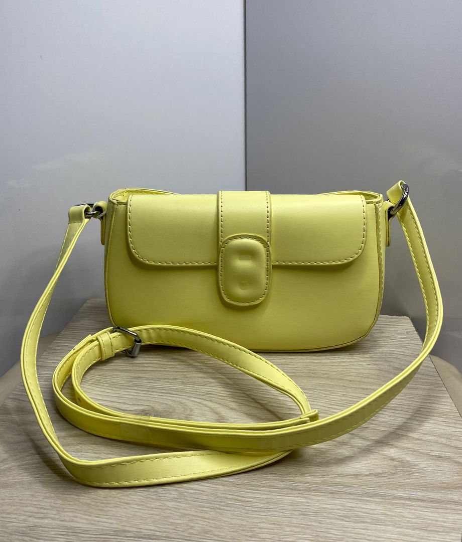 Bolso, fucsia, azul y amarillo 