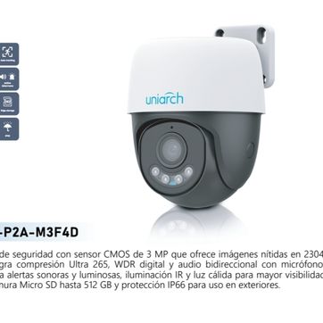 Imagen del producto CAMARA DOMO CON SENSOR 3MP UNIVIEW 