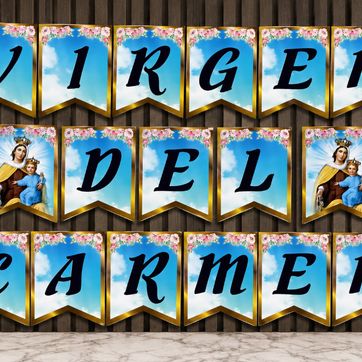 Imagen del producto GUIRNALDA ESPEJO GRANDE VIRGEN DEL CARMEN
