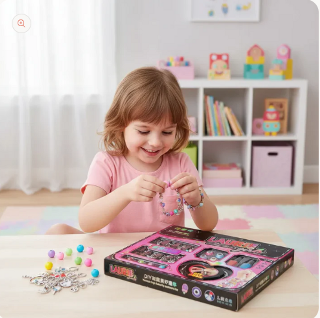 SET JOYERIA CREATIVA PULSERAS INFANTIL 3 EN 1