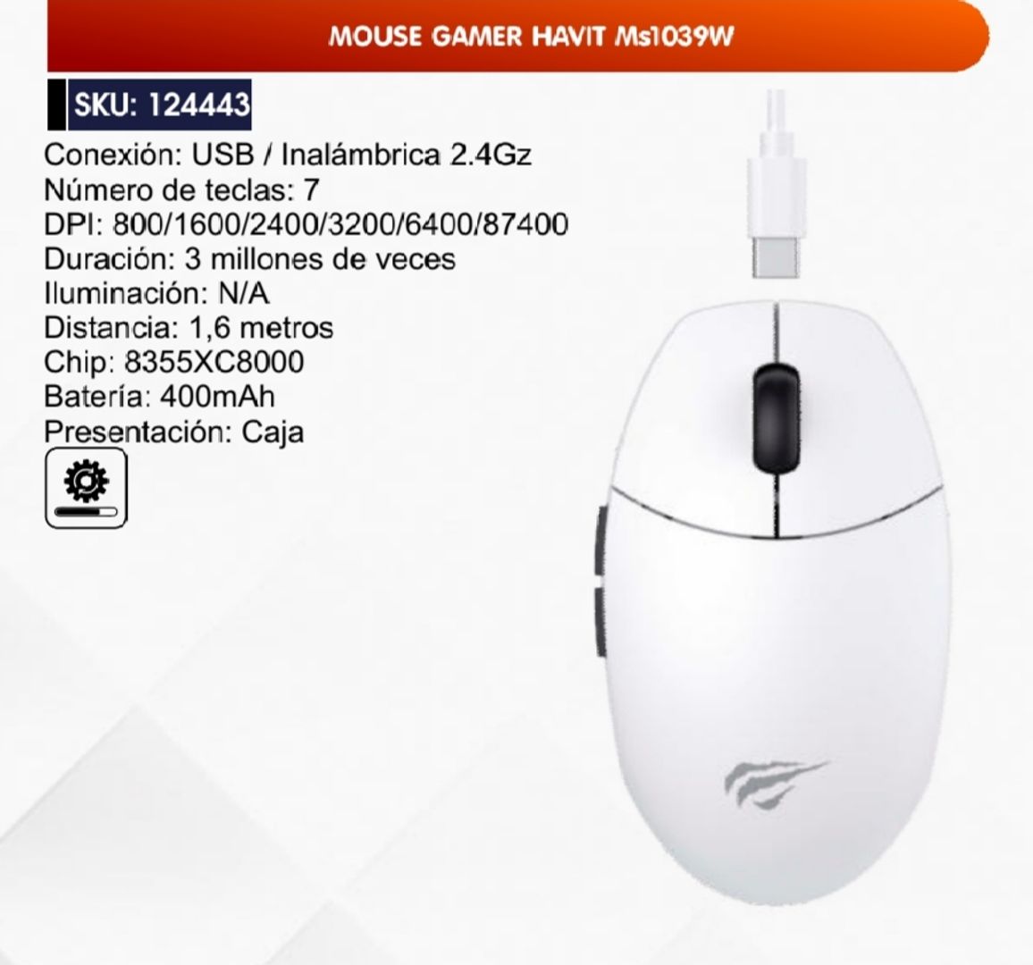 MOUSE GAMER HAVIT 