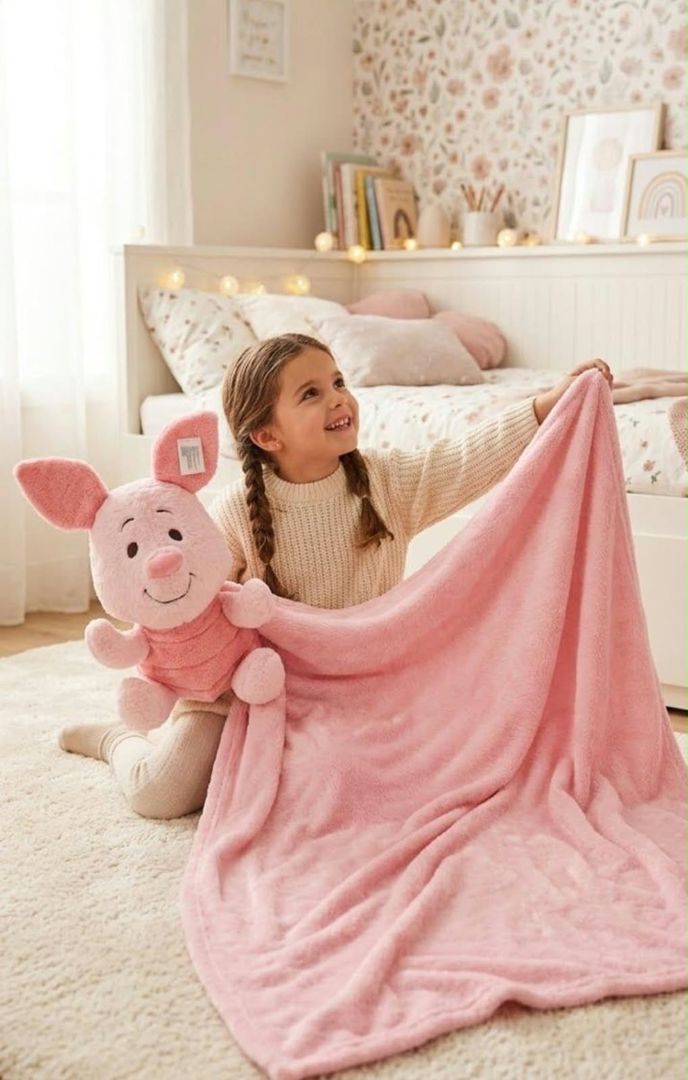 Peluche con cobija piglet 