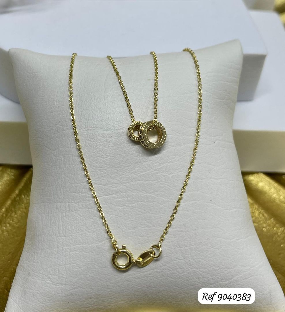 Cadena + dije Bulgari de 45cm 