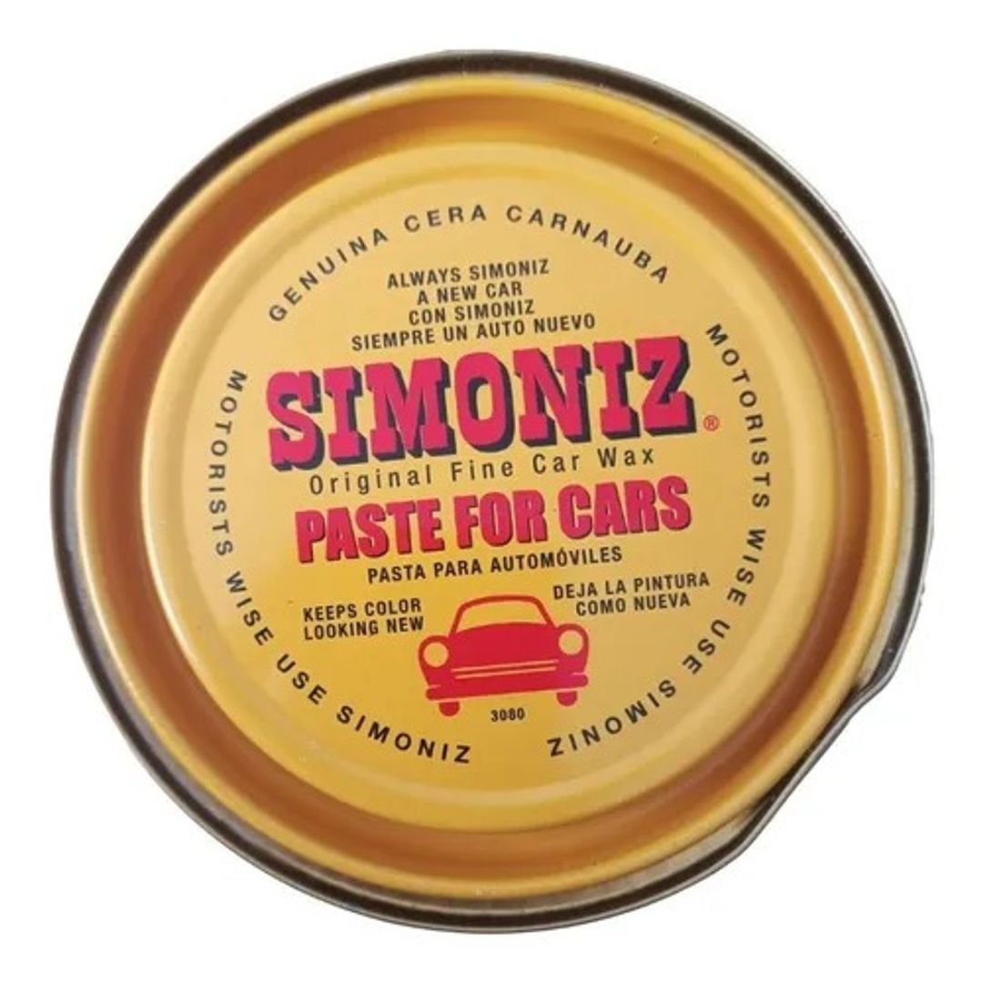 PASTA CERA CARNAUBA SELLADORA PROTECTORA PINTURA SIMONIZ 225G