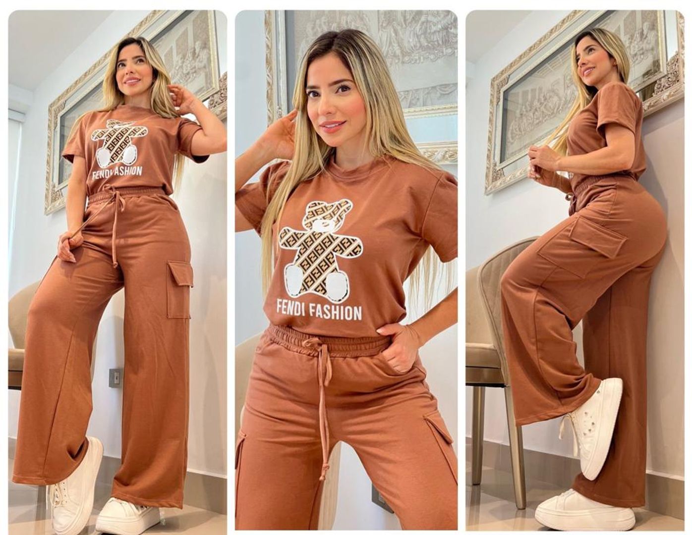 CONJUNTO CARGO CON BOLSILLO + CAMISETA