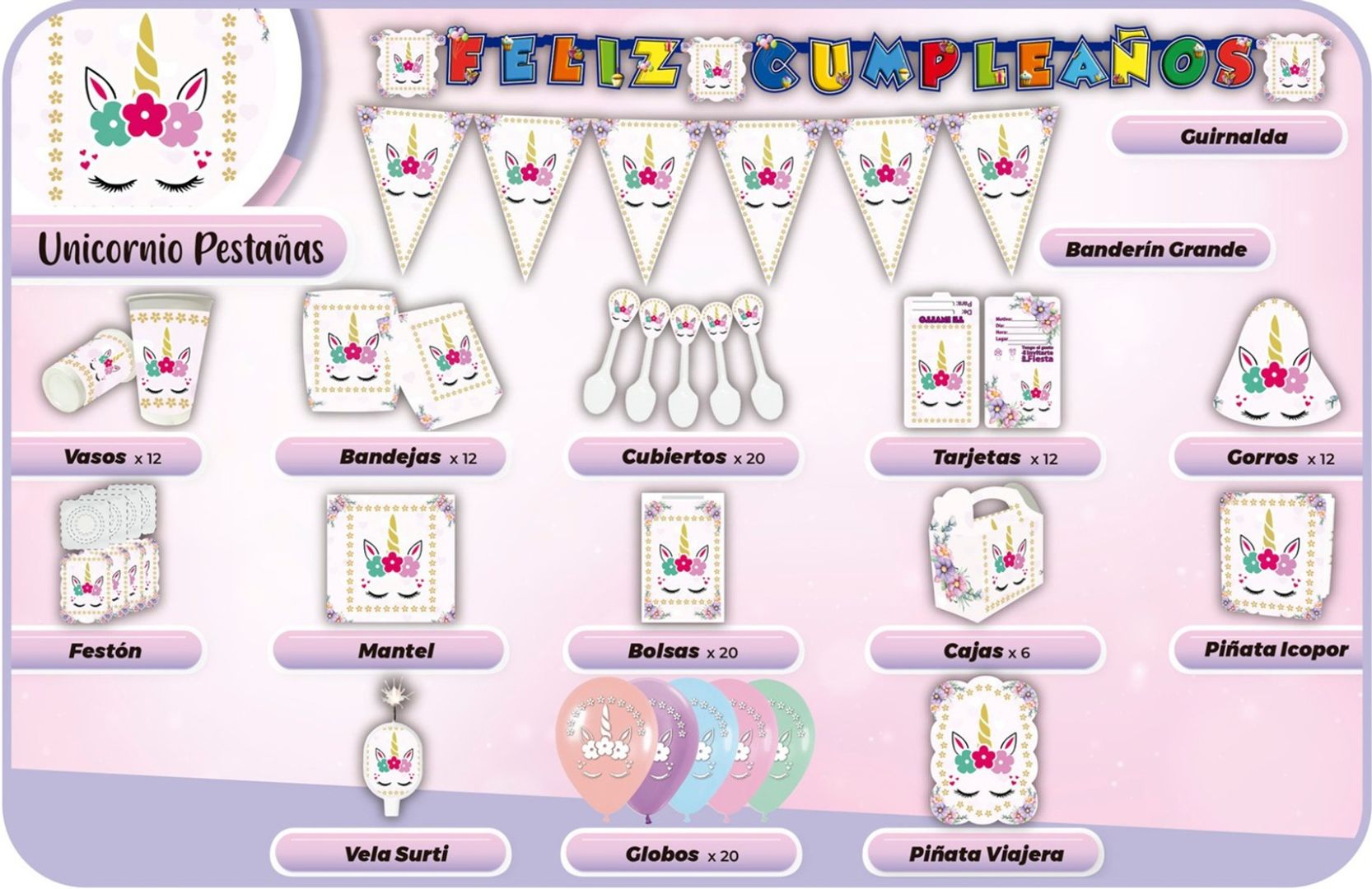 DECORACION UNICORNIO LOGO