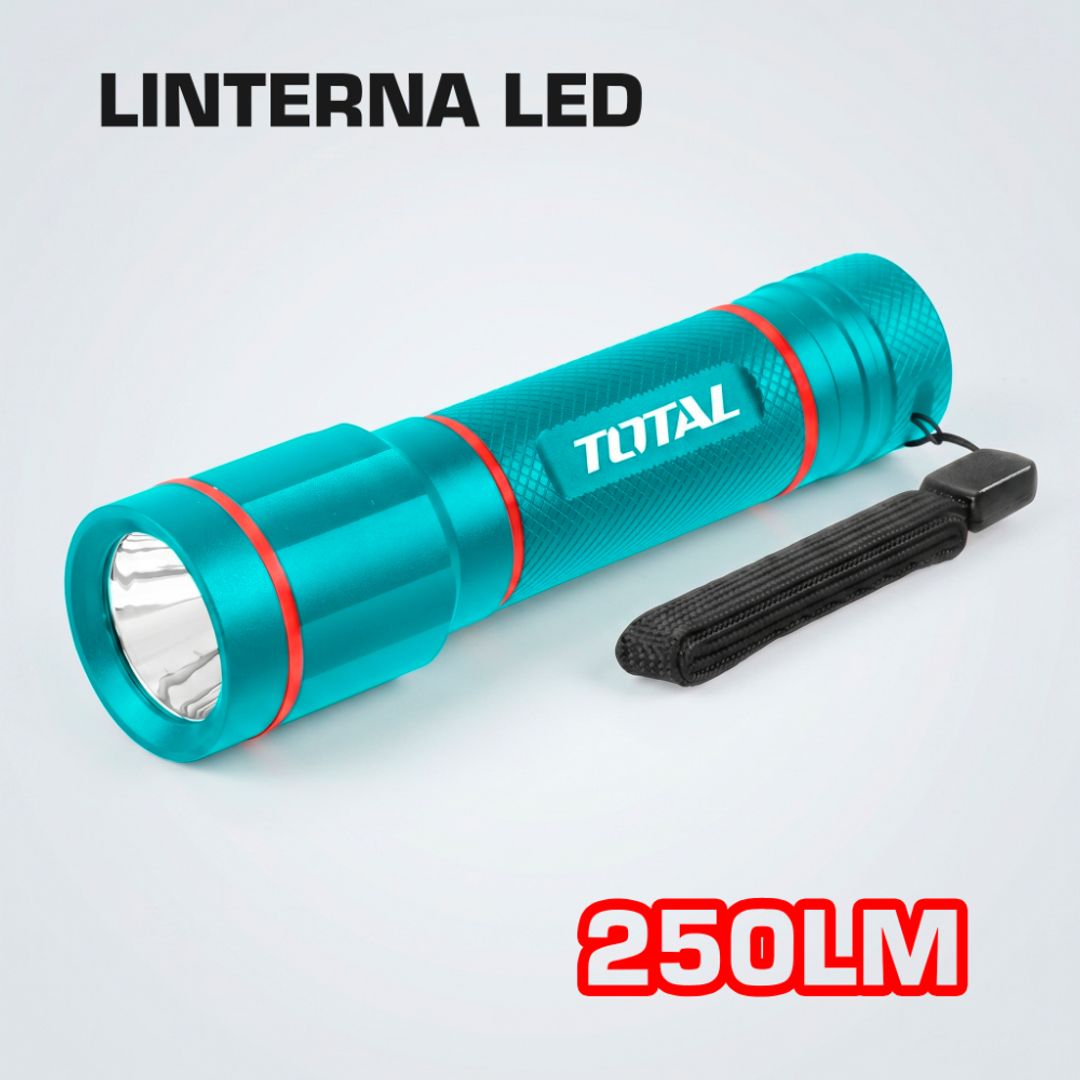 LINTERNA LED 250LM  TOTAL