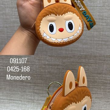 Imagen del producto MONEDERO EN SILICONA LABUBU CAFÉ