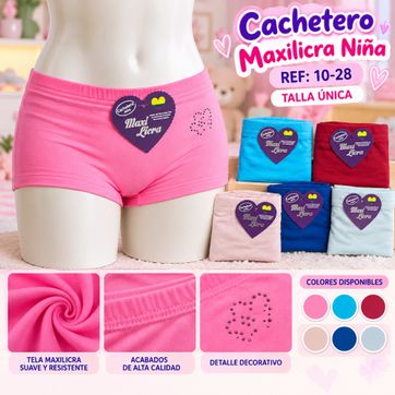 Imagen del producto MAXILYCRA NIÑA CORTO (X6)