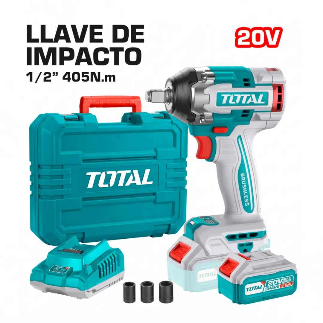 LLAVE DE IMPACTO INALAMBRICO 20V 405NM
