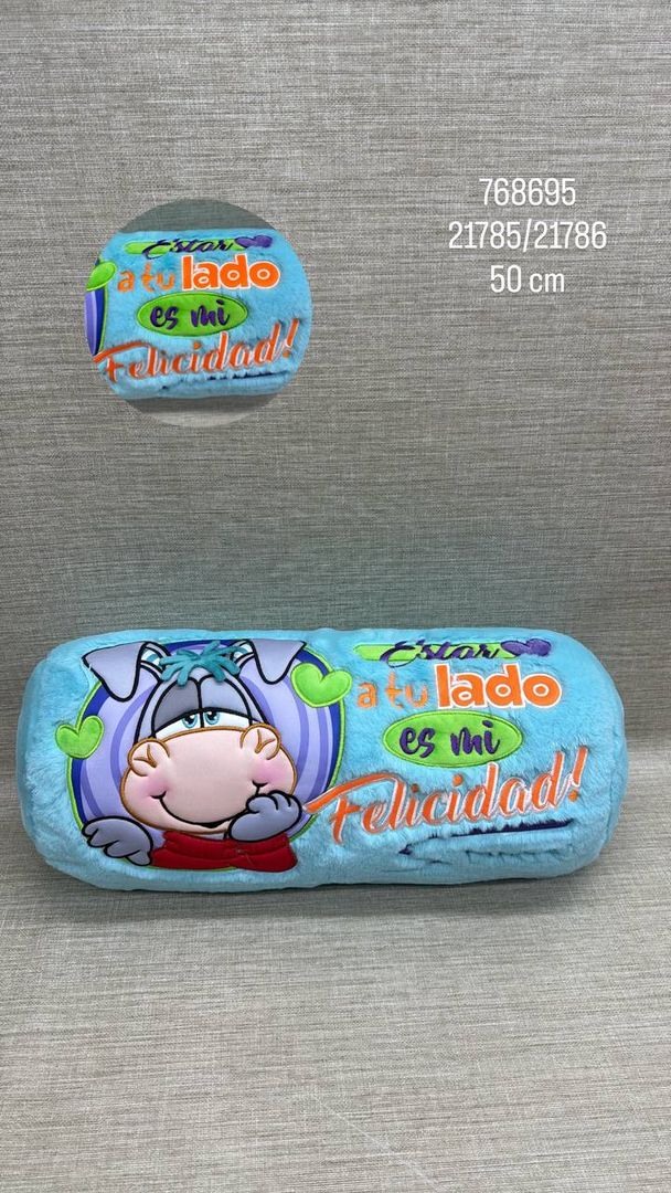 CILINDRO BORDADO DE PELANAS 50 CM