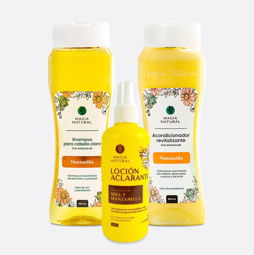 Kit aclarante capilar- Magia Natural 