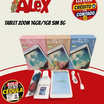 Imagen del producto Tablet Zoom 16GB/1GB SIM 3G