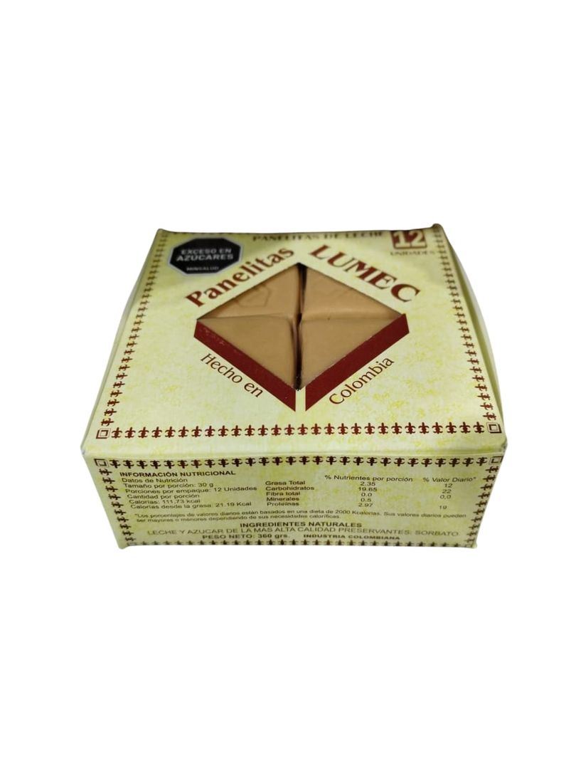 PANELITAS LECHE LUMEC*12
