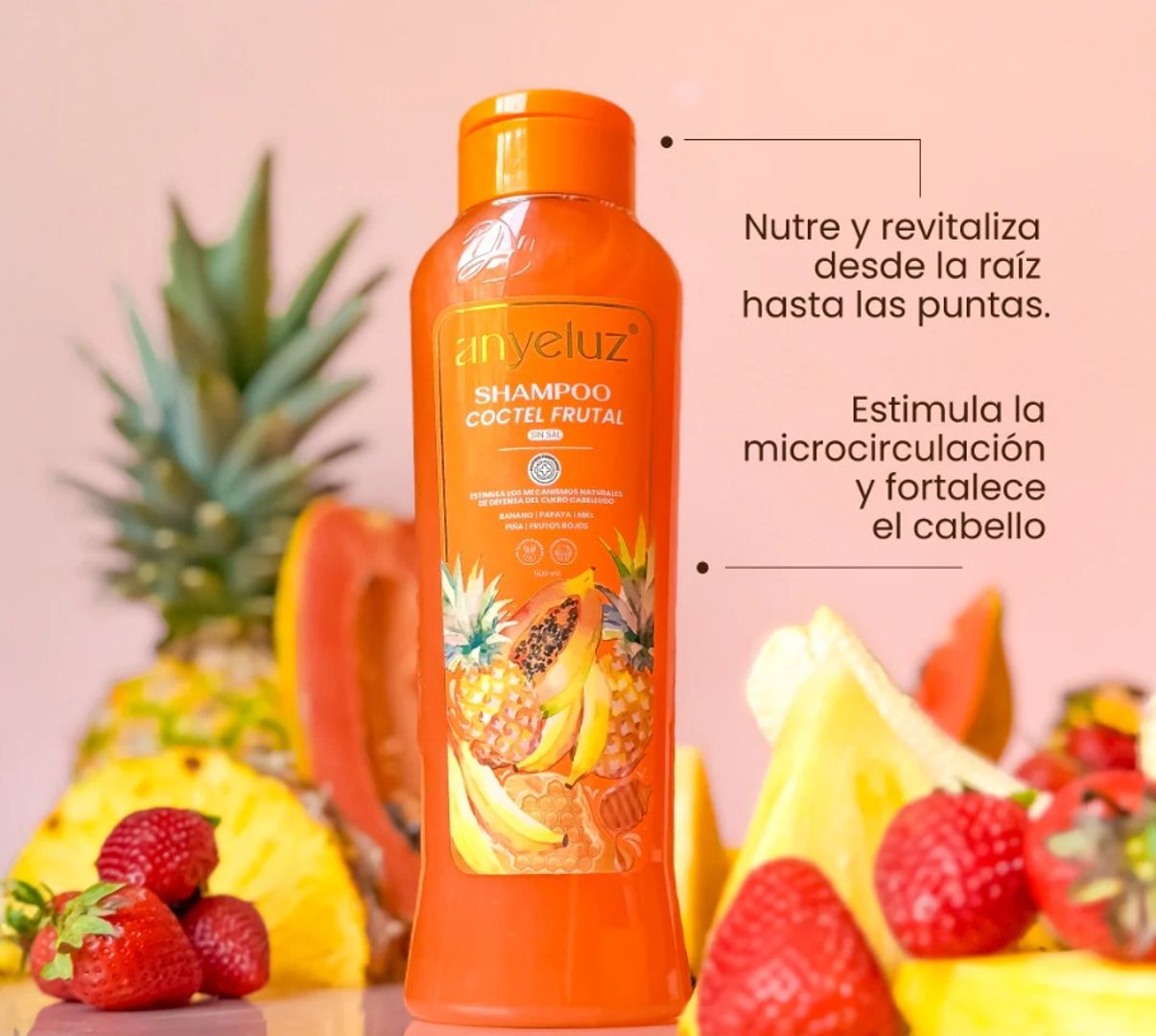 SHAMPOO CÓCTEL FRUTAL ANYELUZ 