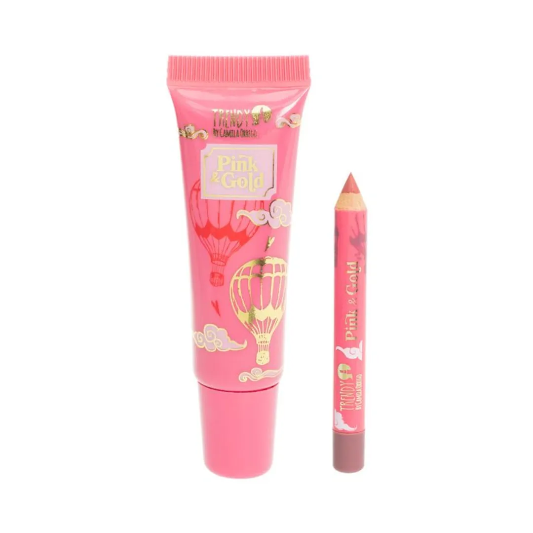 Lip Combo Pink And Gold 
