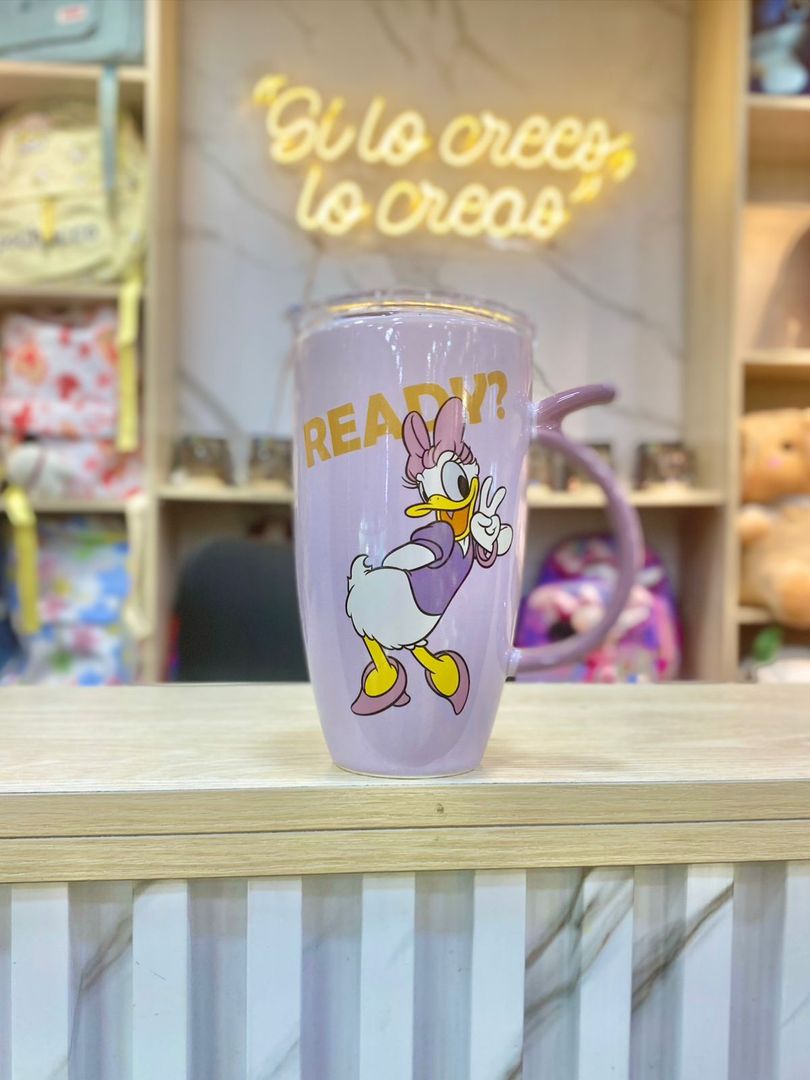 MUG TAPA PLÁSTICA MICKYE 