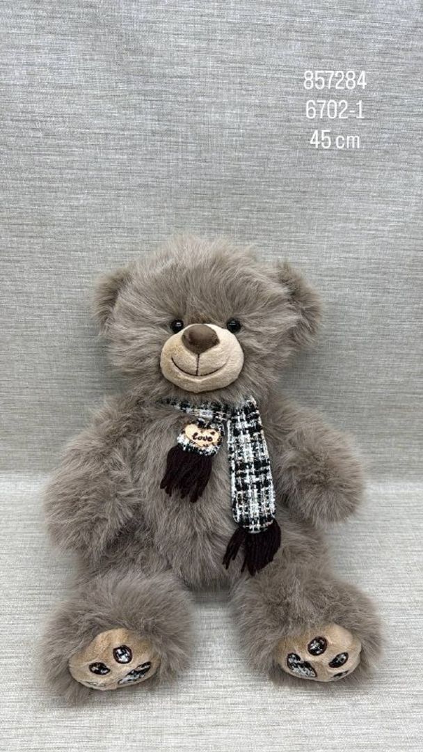 OSO PELUDITO CON BUFANDA 45 CM