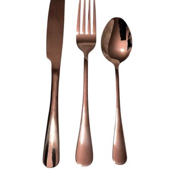 Imagen del producto CUBIERTOS ORO ROSA