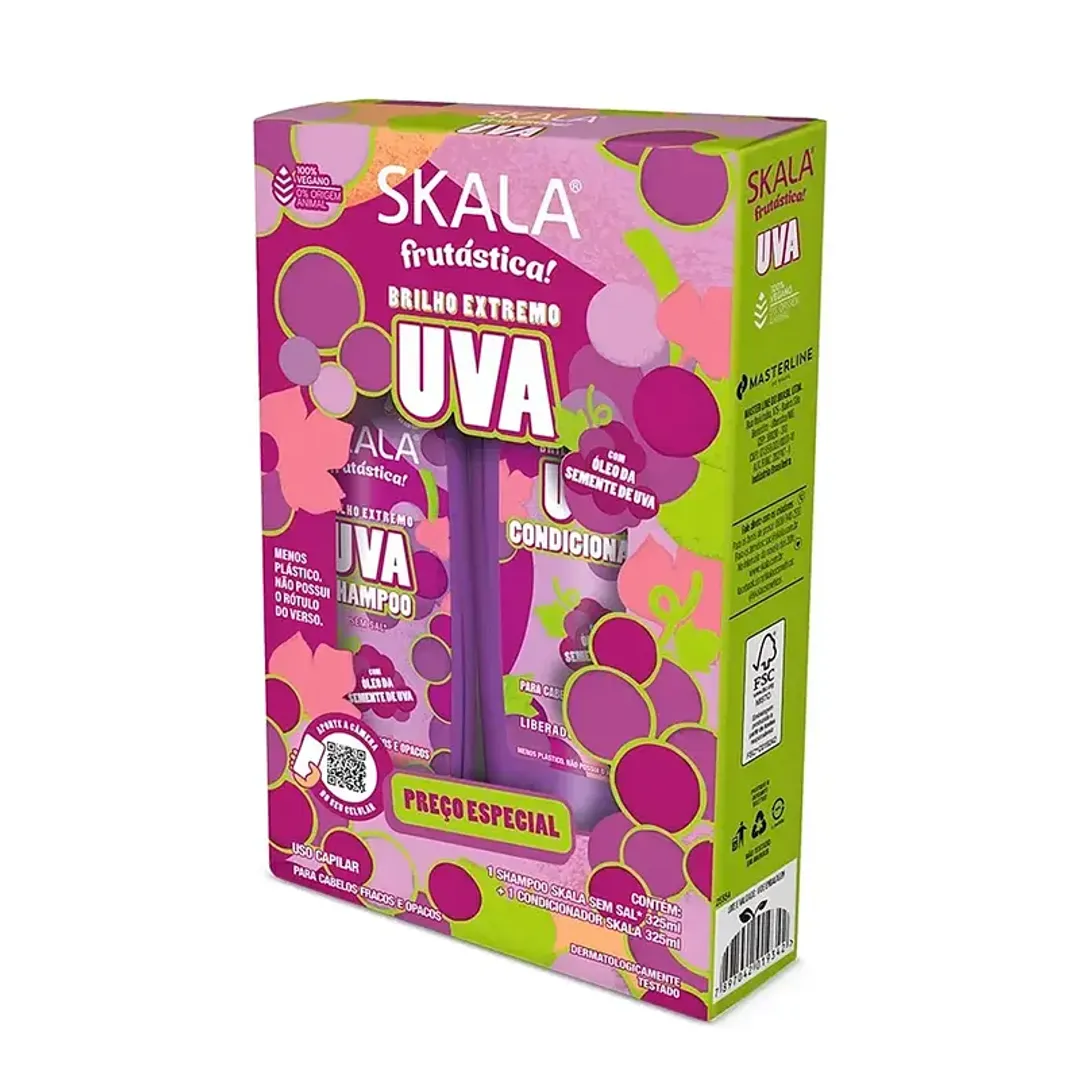 KIT SHAMPOO Y ACONDICIONADOR UVA SKALA