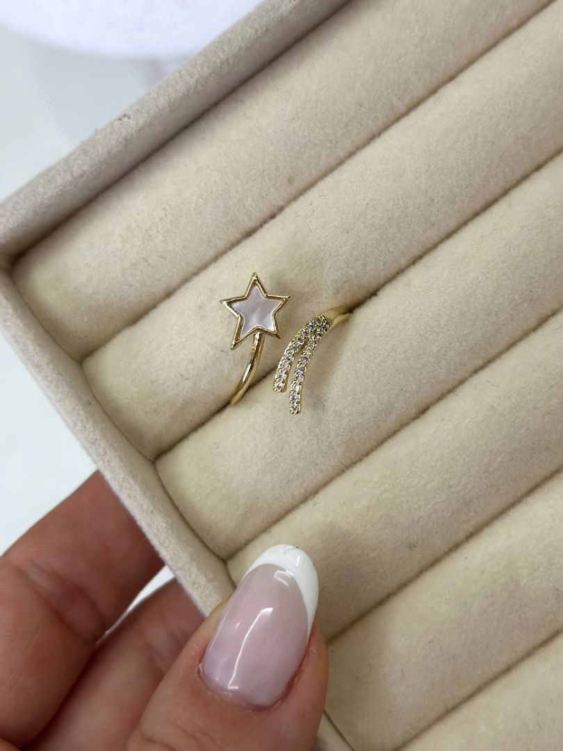 Anillo estrella doble 