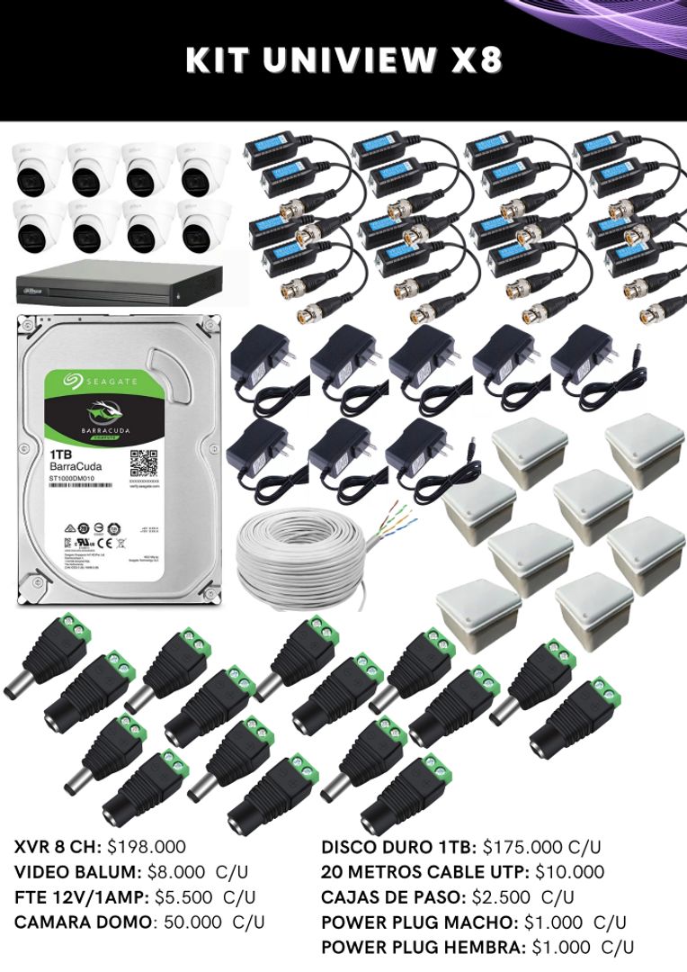 KIT UNIVIEW X8