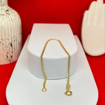 Pulsera cubanita de 18cm y 1.7mm  - imagen 1