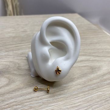 Imagen del producto Topo de seguridad, unicornio con piedra fucsia, covergold 