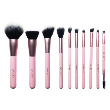 SET DE BROCHAS X 10 UND SAMY PINK GLAM COLLECTION	 - imagen 1