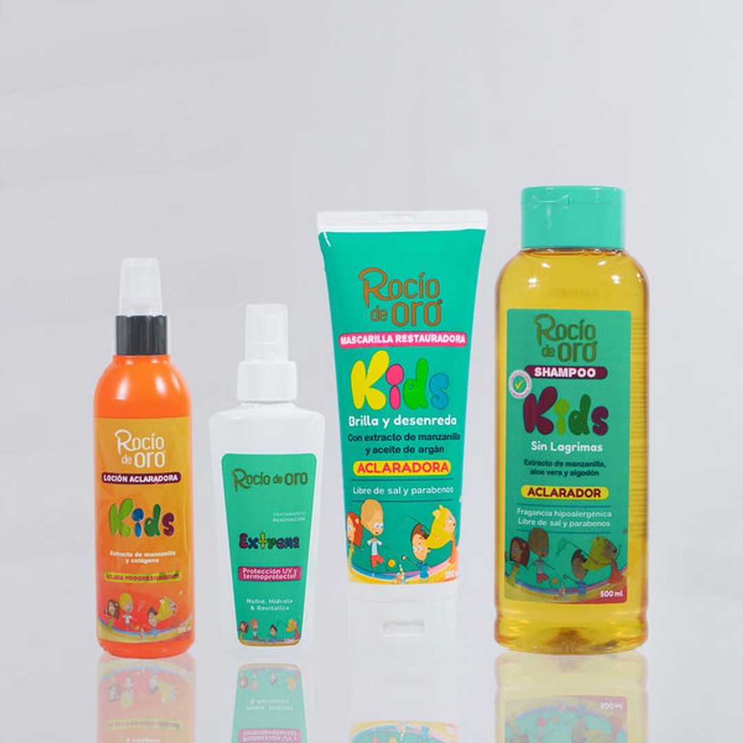 Kit Capilar Completo Kids rocio de oro aclarandor