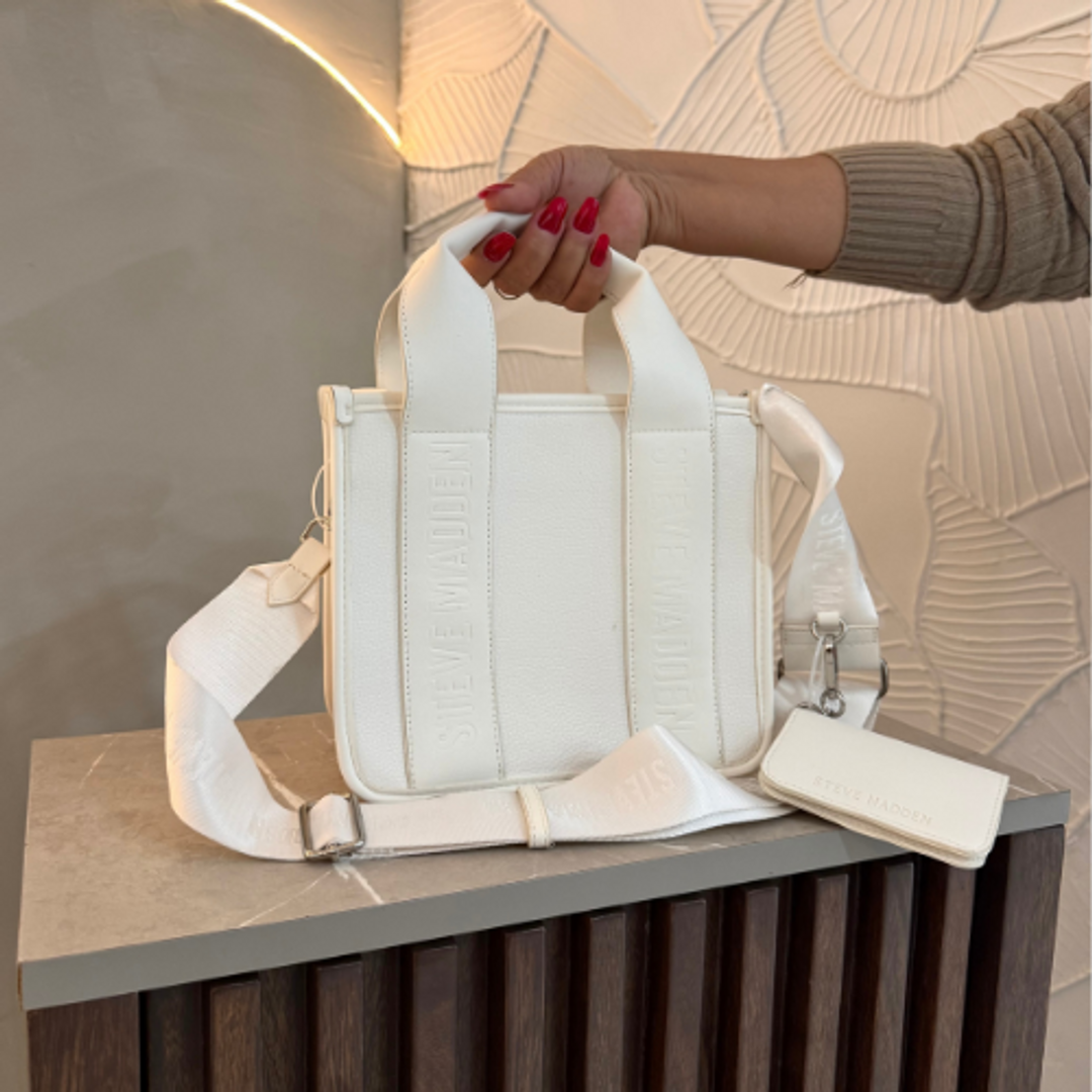 Cartera Steve Madden Blanca