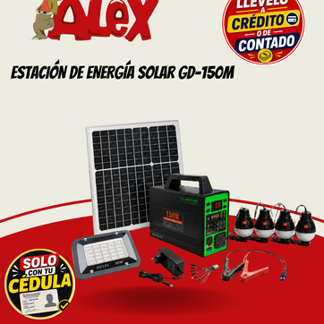 Imagen del producto ESTACIÓN DE ENERGÍA SOLAR GD-150M