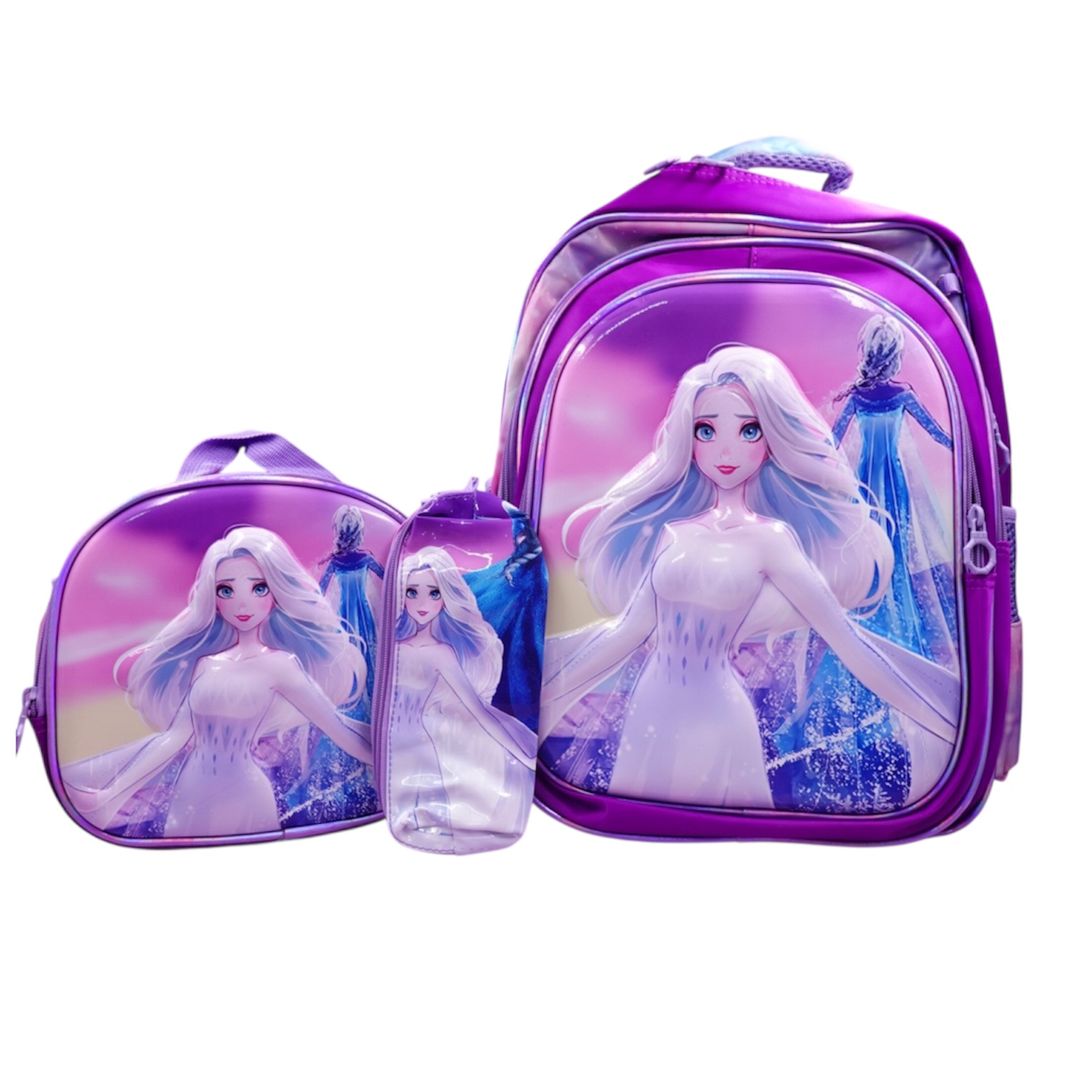 BOLSO ESCOLAR TRIO NIÑA BYC- 9024