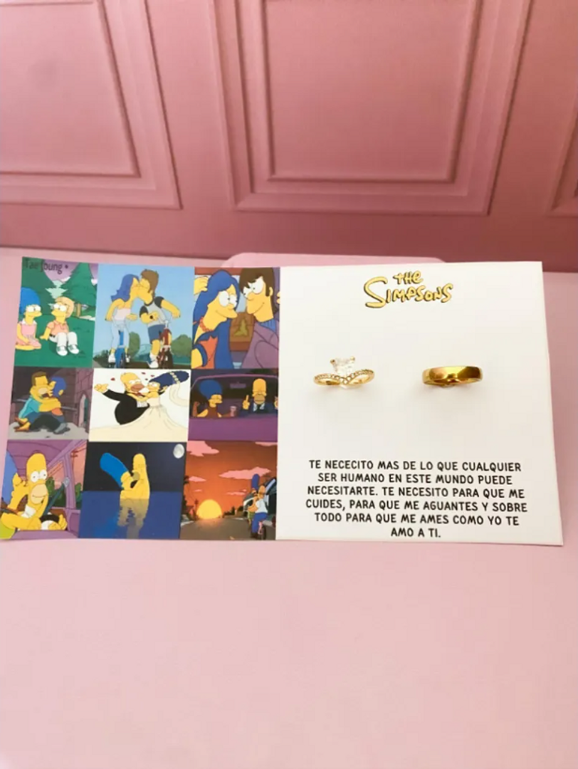 ANILLOS PAREJA SIMPSON