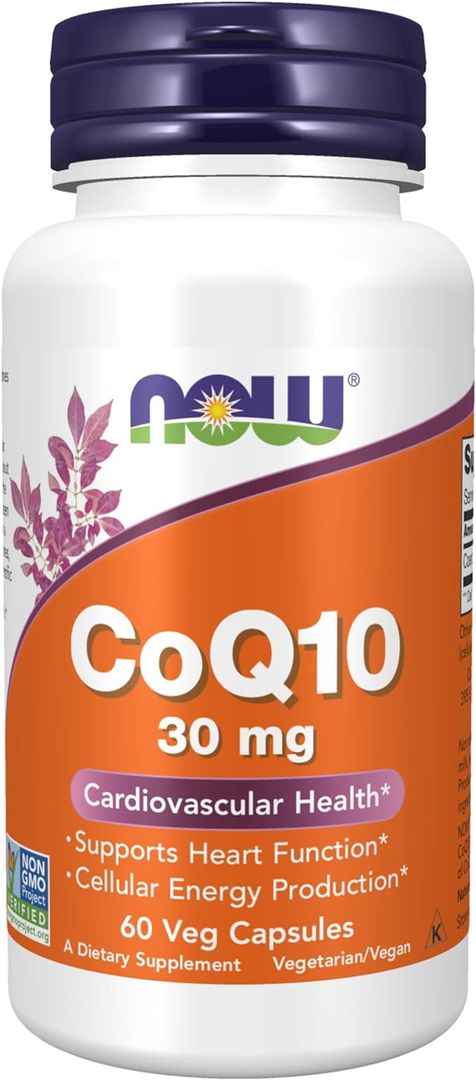 CoQ10 30 mg, 6 cap Grado Farmacéutico NOW 