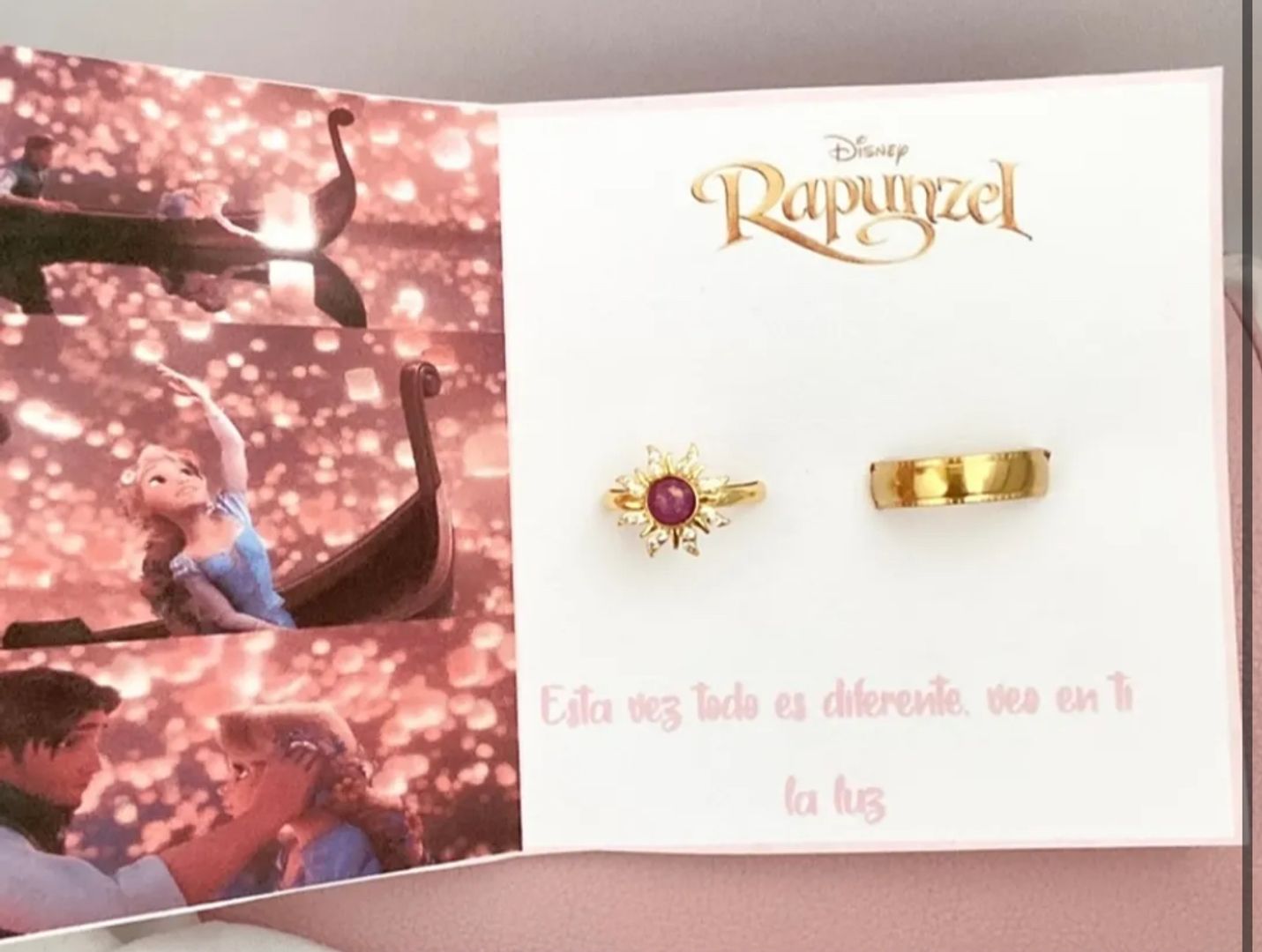 ANILLOS PAREJA SOL LILA 