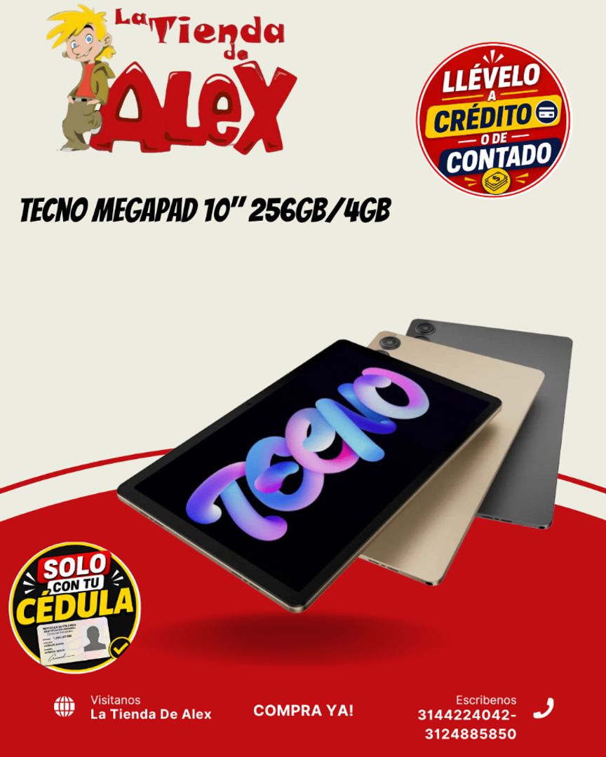 Tecno MegaPad 10" 256GB/4GB