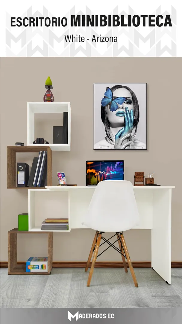 Escritorio - modelo Minibiblioteca