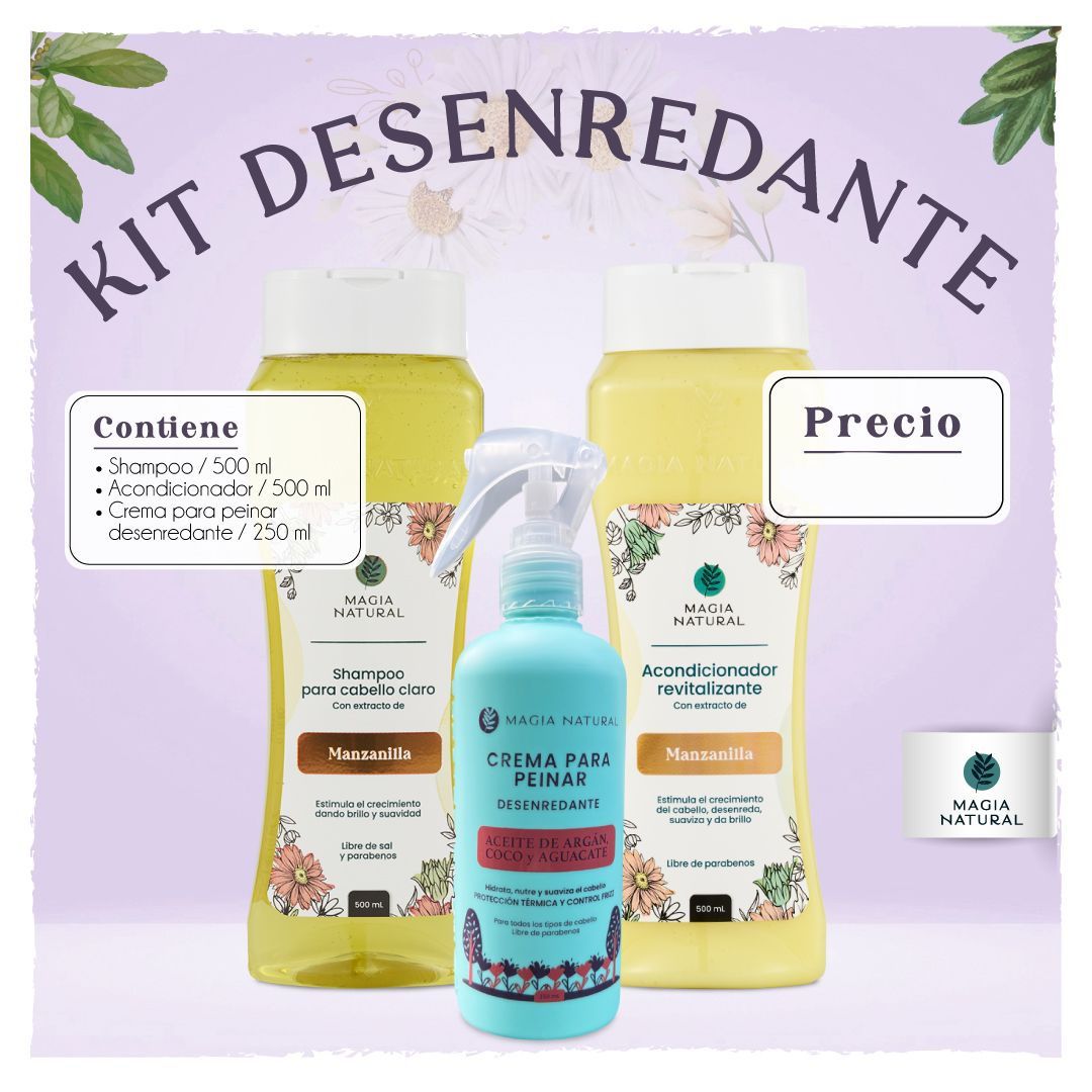 Kit desenredante de magia natural 