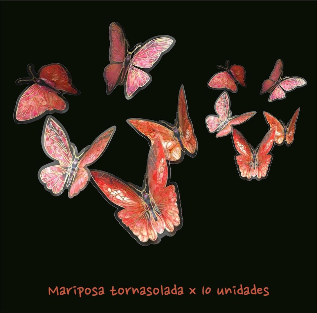 Mariposa tornasolada x 10