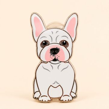 PIN BULLDOS FRANCES BLANCO - imagen 1