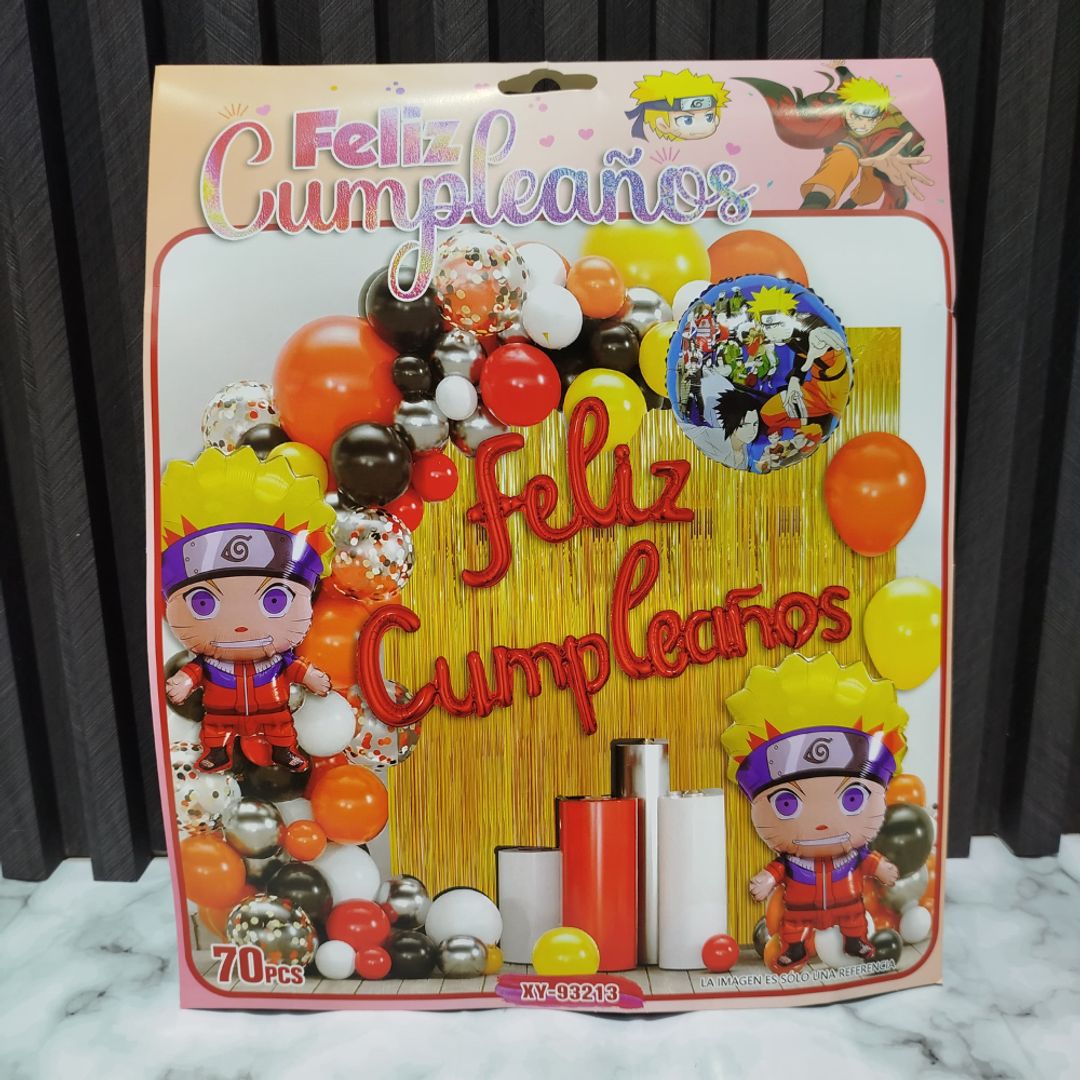 ARCO DE GLOBOS NARUTO